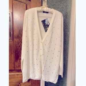 🆕 Long cardigan with crystals.